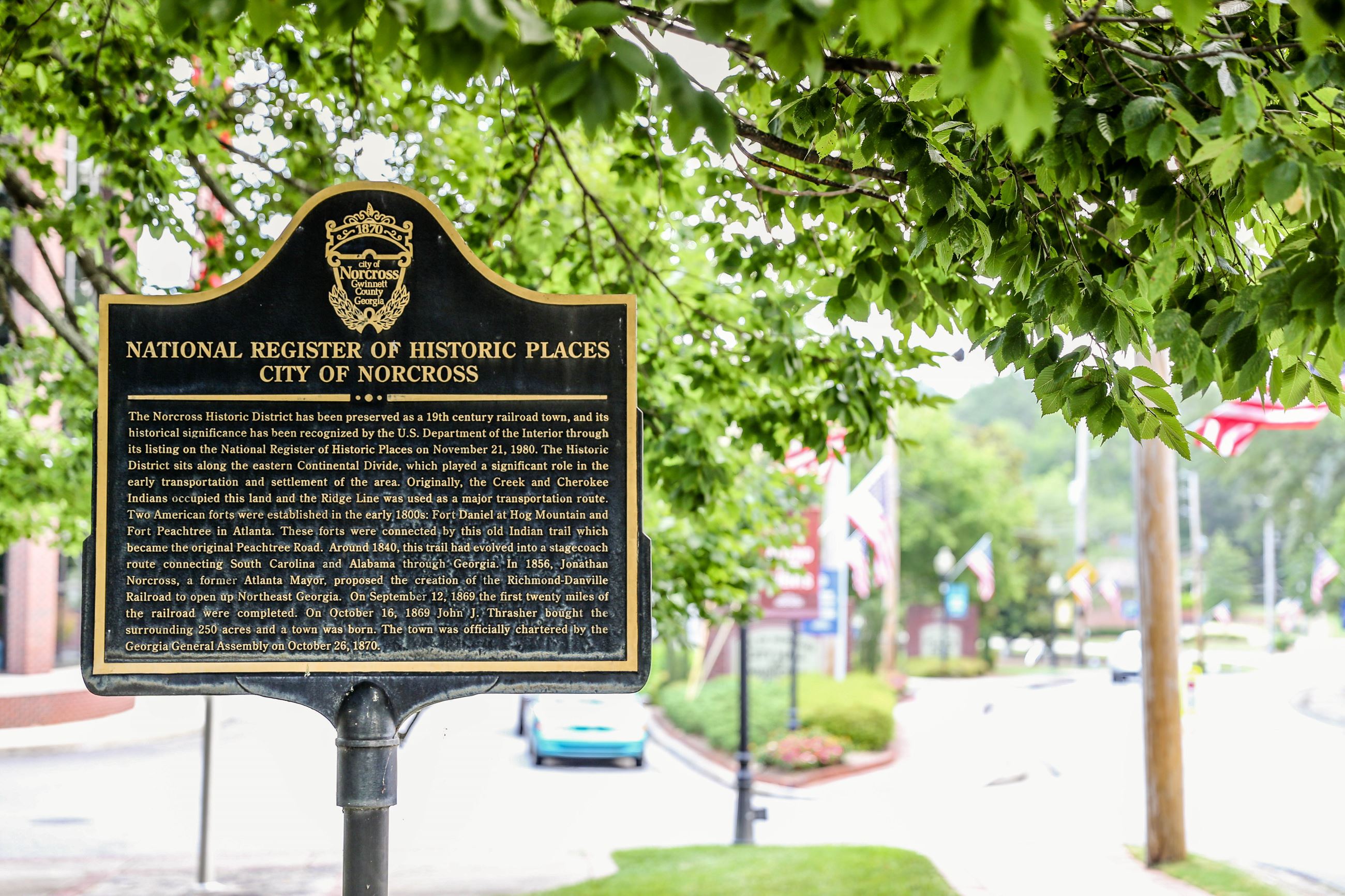 historic norcross marker