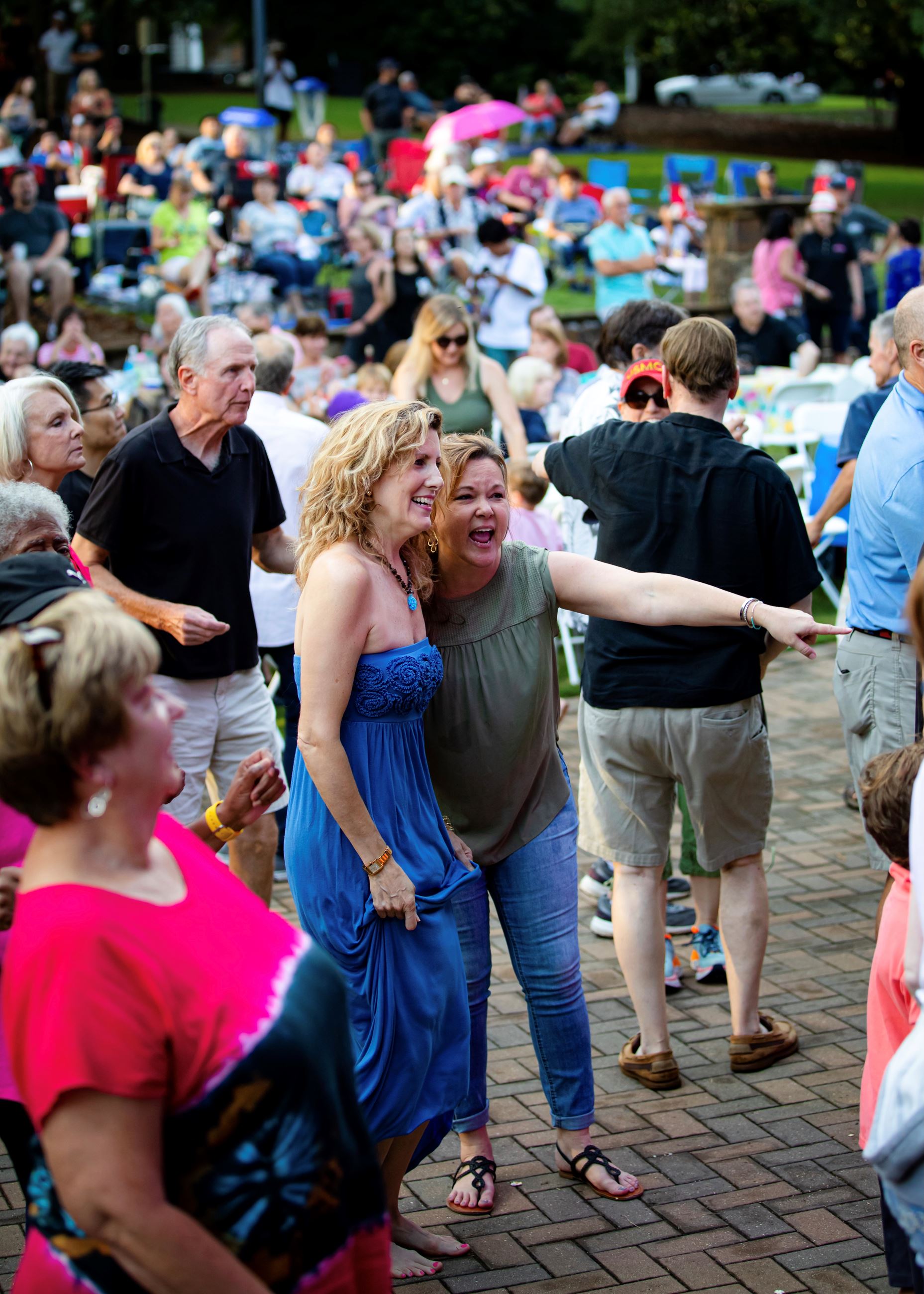 Crowd People Dancing Singing