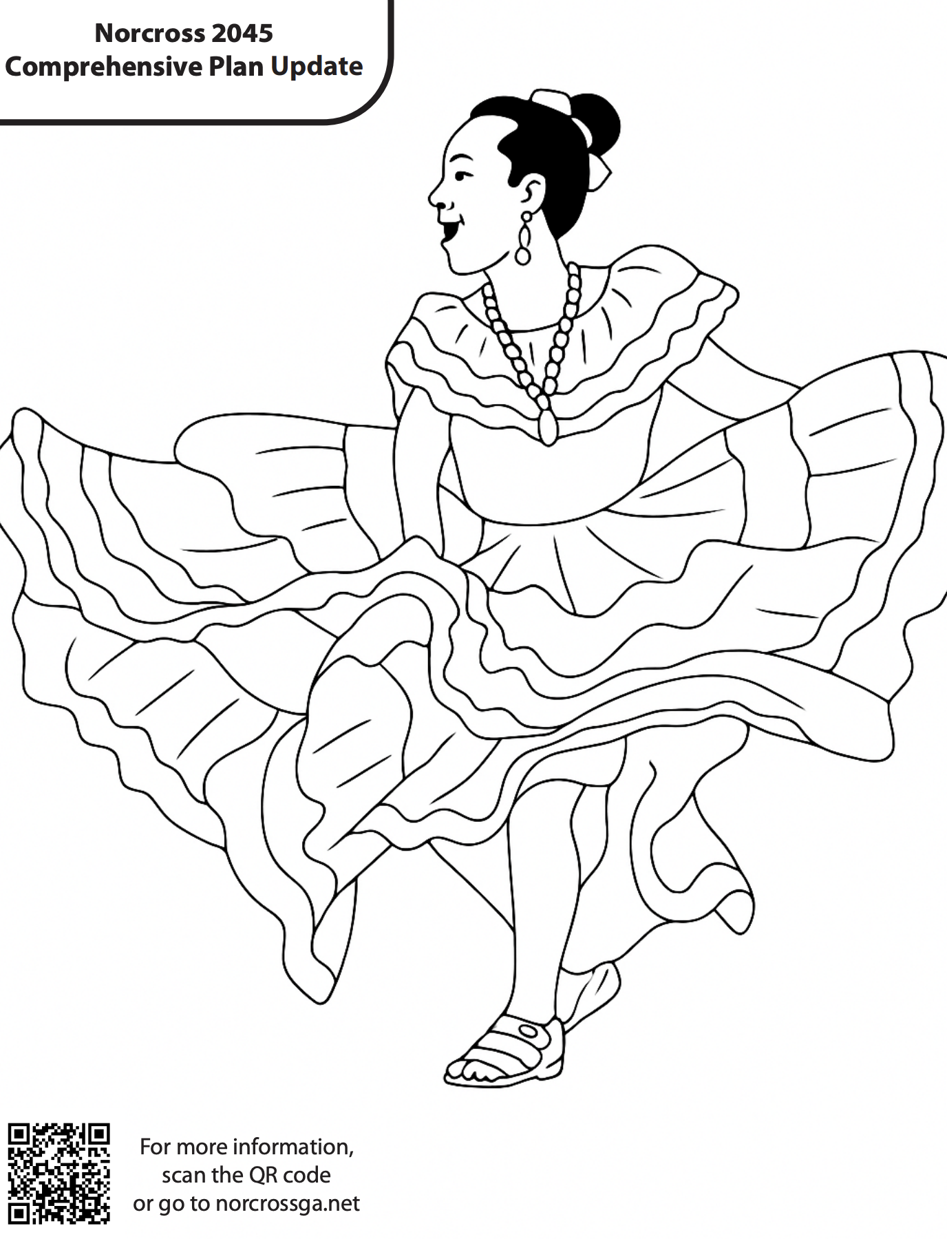 SalsaDancer_ColoringPage