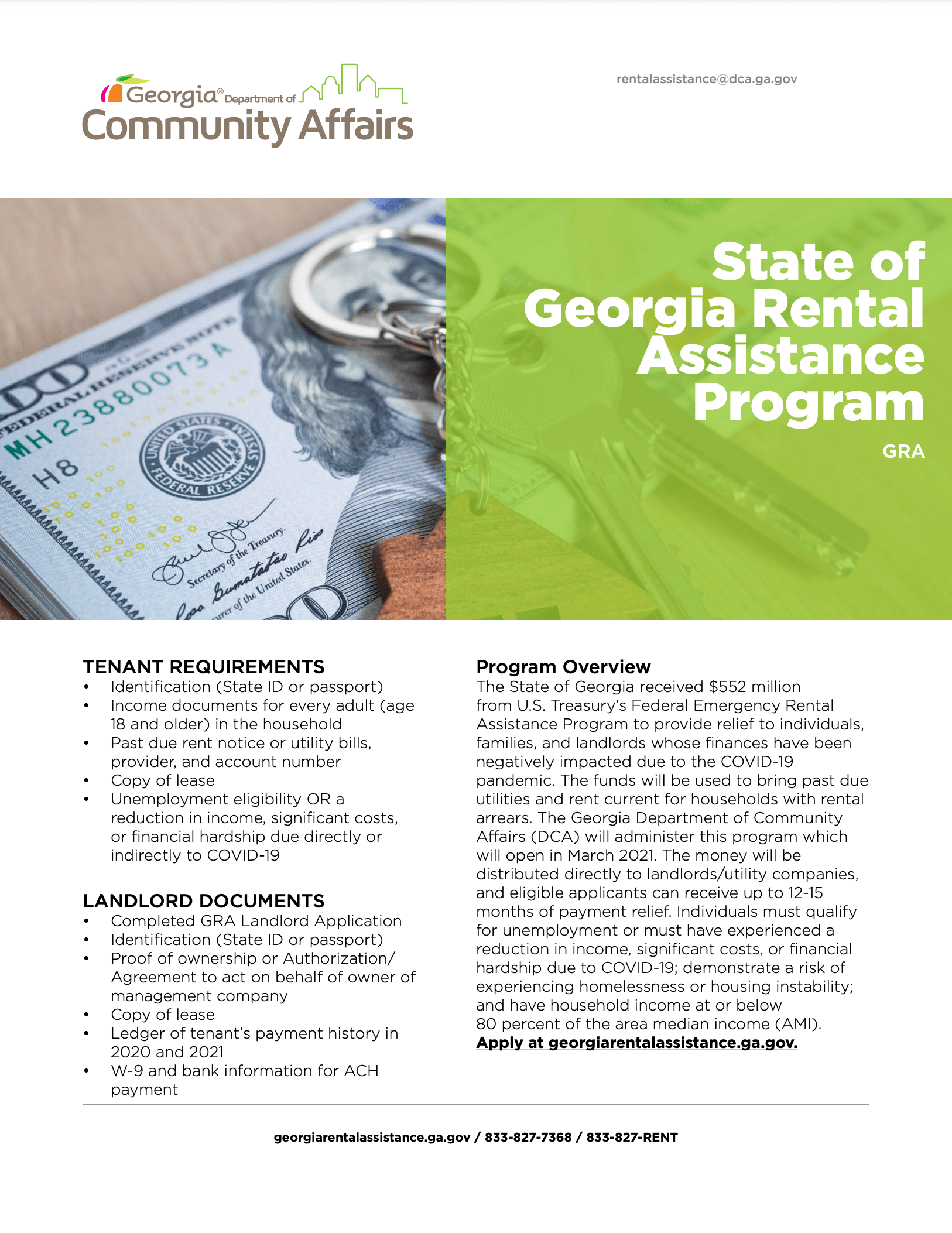 georgia rental assistance program flyer